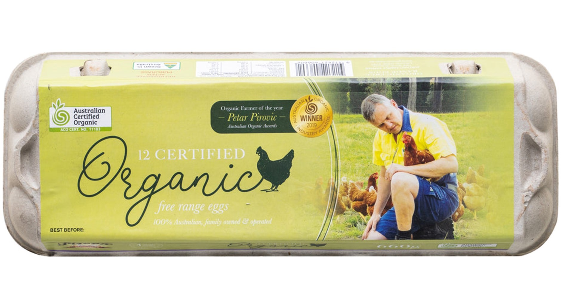 Pirovic Family Farms Certified Organic FreeRange Eggs Australian