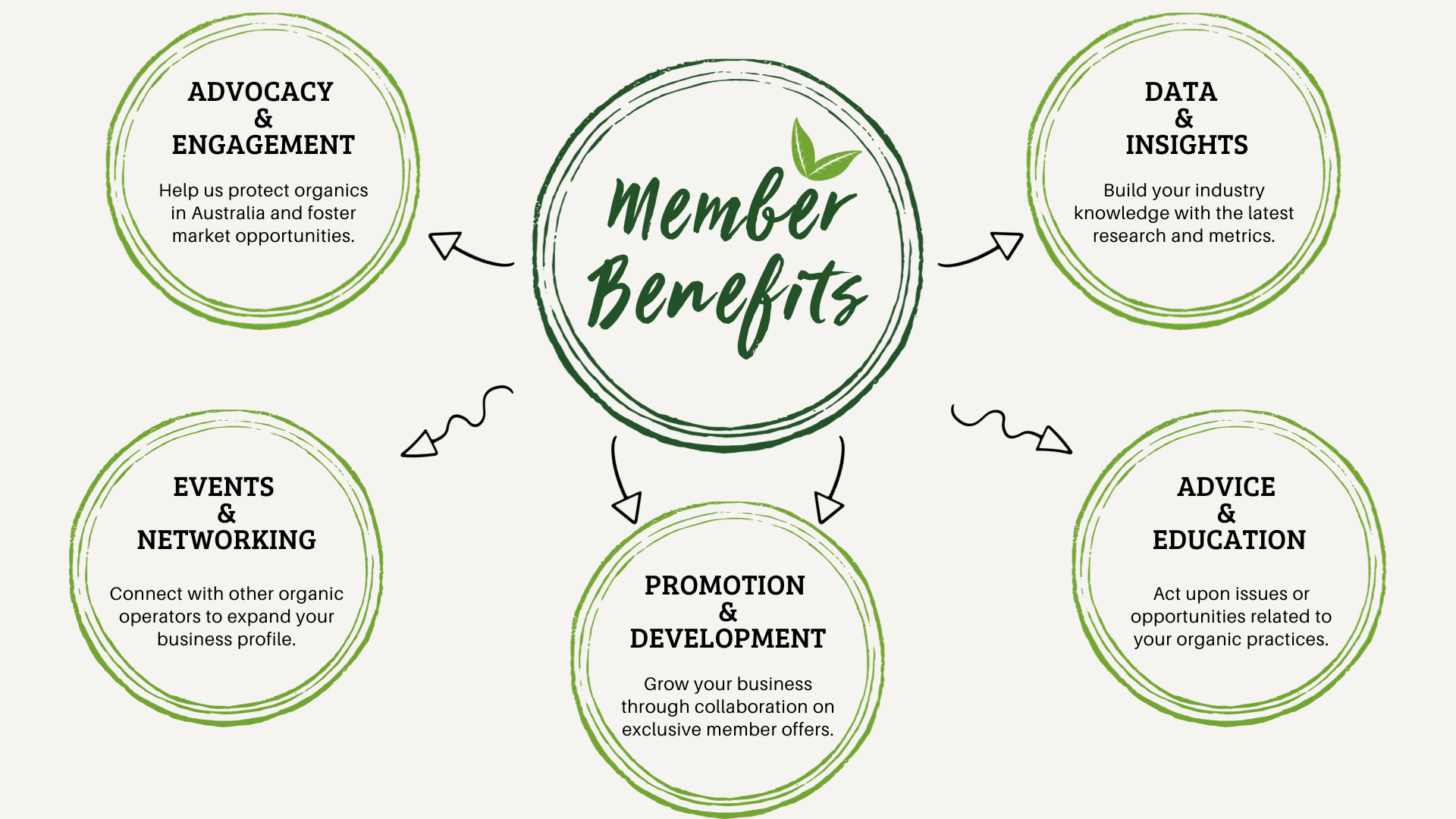 Membership benefits infographic